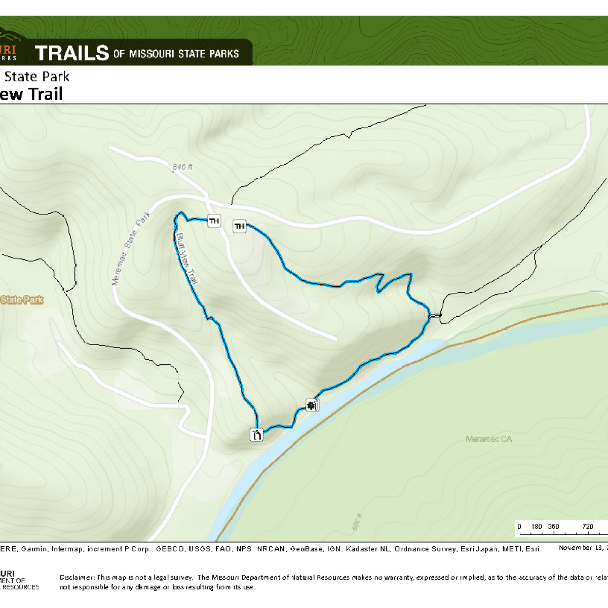 Hill Hiking Trails in Sullivan MO Meramec State Park